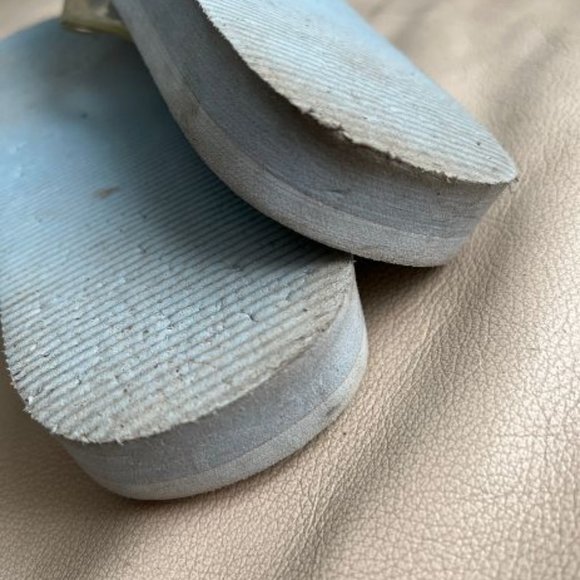 JELLY BELLY JELLY BEANS COLLECTABLE CLEAR FLIP FLOPS SANDALS 6 RARE - Picture 7 of 7